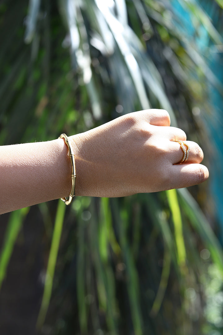 Bamboo Cuff- Gold